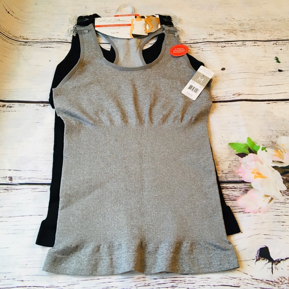 Marilyn Monroe 2 Pack Racerback Shaping Camisole - Picture 5 of 7